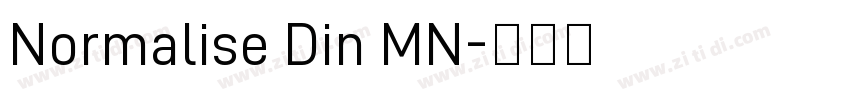 Normalise Din MN字体转换